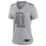 ropa NFL new orleans saints alvin kamara nike gris atmósfera moda juego camiseta mujer 20DRH1178 - Image 2