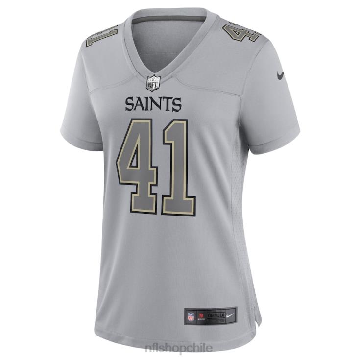 ropa NFL new orleans saints alvin kamara nike gris atmósfera moda juego camiseta mujer 20DRH1178 - Image 2