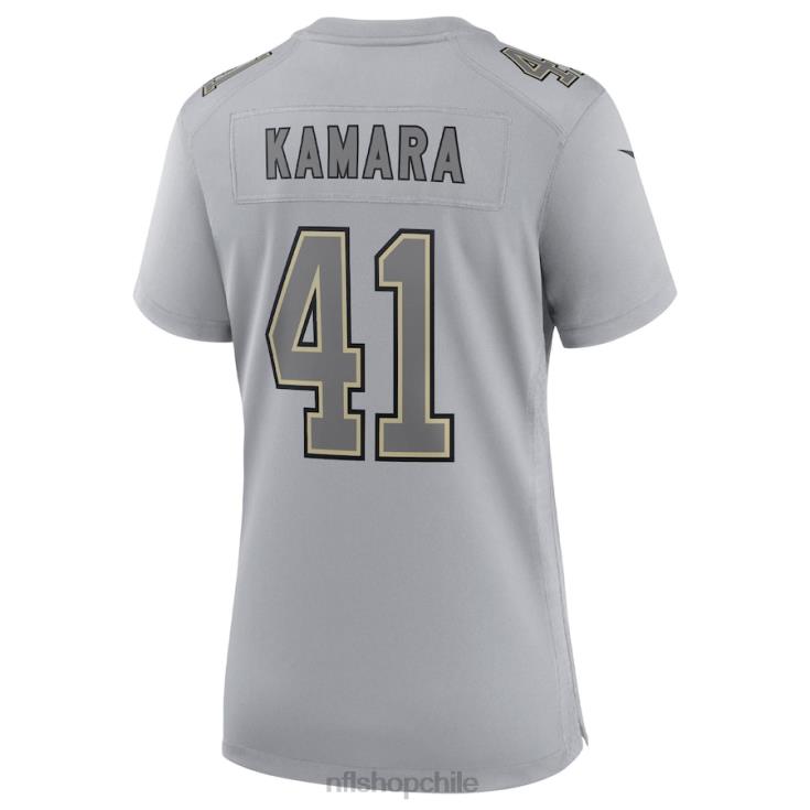 ropa NFL new orleans saints alvin kamara nike gris atmósfera moda juego camiseta mujer 20DRH1178 - Image 3