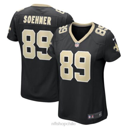 ropa NFL new orleans saints dylan soehner nike camiseta negra del juego mujer 20DRH5146
