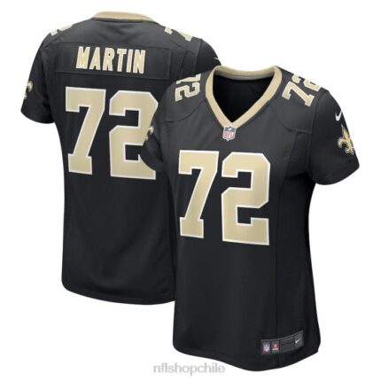 ropa NFL new orleans saints nick martin nike camiseta negra del jugador del juego mujer 20DRH5043