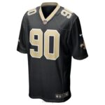 ropa NFL new orleans saints tanoh kpassagnon nike camiseta negra del juego hombres 20DRH5717 - Image 2