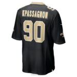 ropa NFL new orleans saints tanoh kpassagnon nike camiseta negra del juego hombres 20DRH5717 - Image 3
