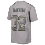 ropa NFL New Orleans Saints Tyrann Mathieu Nike camiseta gris atmósfera del juego juventud 20DRH3881 - Image 3