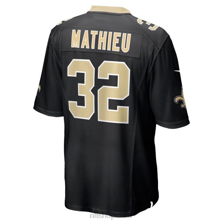 ropa NFL new orleans saints tyrann mathieu nike camiseta negra del juego del jugador hombres 20DRH3351 - Image 3