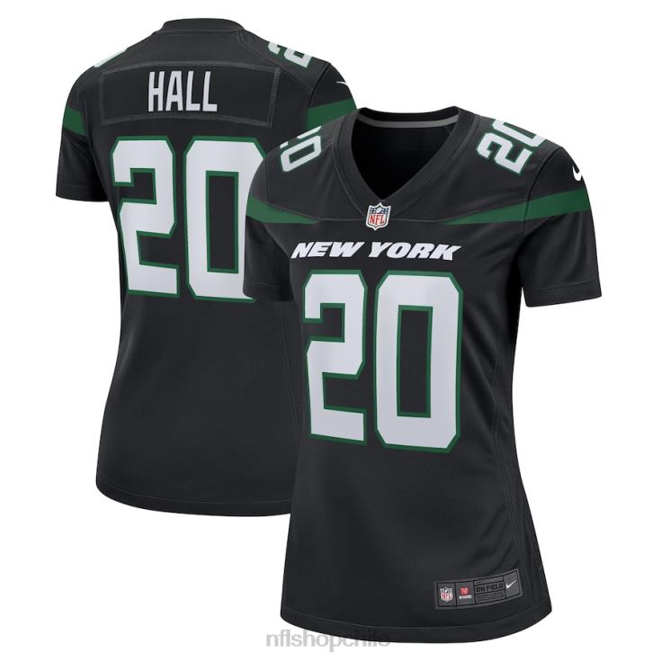 ropa NFL New York Jets Breece Hall Nike Stealth Negro Juego alternativo Camiseta de jugador mujer 20DRH3790 - Image 1