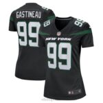 ropa NFL New York Jets Mark Gastineau Nike Stealth camiseta negra del juego mujer 20DRH3934
