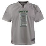 ropa NFL New York Jets zach wilson camiseta nike gris atmósfera juego juventud 20DRH4988 - Image 2