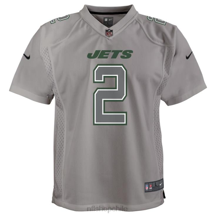 ropa NFL New York Jets zach wilson camiseta nike gris atmósfera juego juventud 20DRH4988 - Image 2