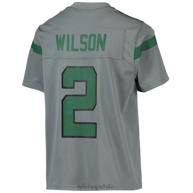 ropa NFL New York Jets zach wilson nike camiseta gris invertida del juego del equipo juventud 20DRH4566 - Image 3
