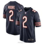 ropa NFL osos de chicago dj camiseta de juego de color del equipo azul marino nike de moore hombres 20DRH63