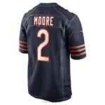 ropa NFL osos de chicago dj camiseta de juego de color del equipo azul marino nike de moore hombres 20DRH63 - Image 3