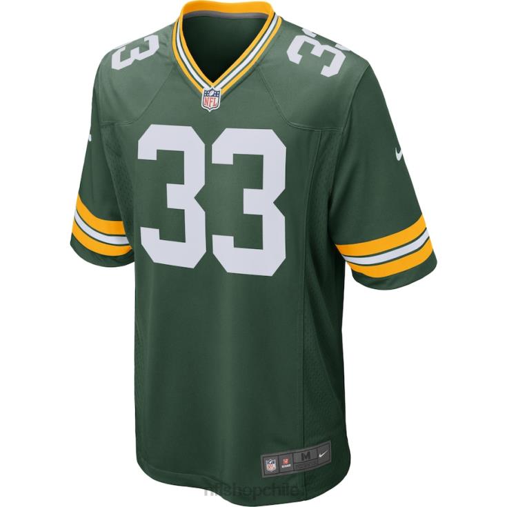 ropa NFL Packers de Green Bay Aaron Jones Nike camiseta de juego verde hombres 20DRH362 - Image 2