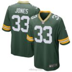 ropa NFL Packers de Green Bay Aaron Jones Nike camiseta de juego verde hombres 20DRH362
