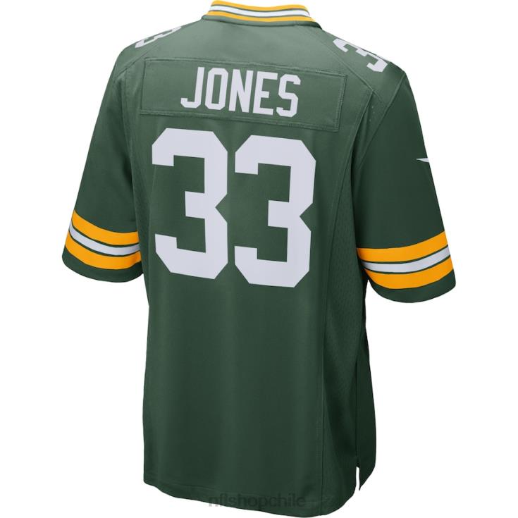 ropa NFL Packers de Green Bay Aaron Jones Nike camiseta de juego verde hombres 20DRH362 - Image 3