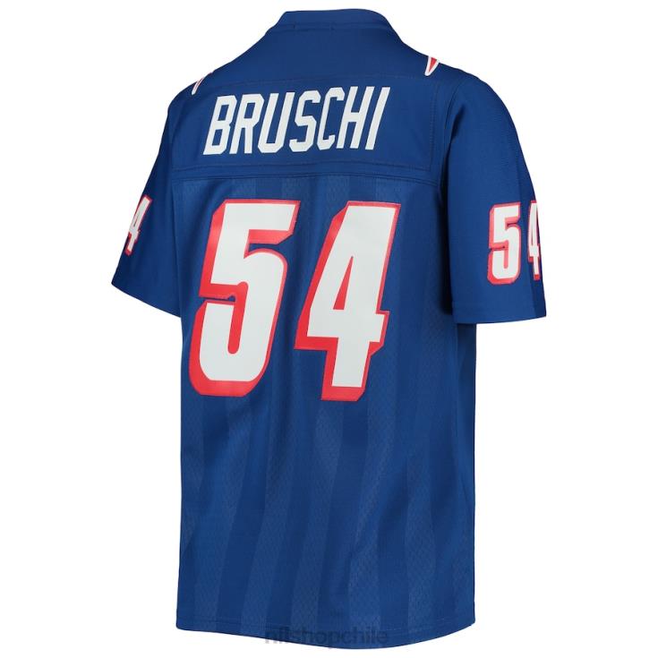 ropa NFL Patriotas de Nueva Inglaterra Tedy Bruschi Mitchell & Ness Royal Legacy réplica de camiseta de jugador mujer 20DRH1863 - Image 3