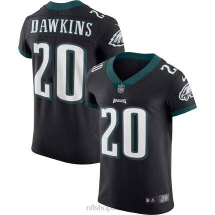 ropa NFL Philadelphia Eagles Brian Dawkins Camiseta de jugador retirado Nike Vapor Elite negra hombres 20DRH740