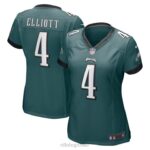 ropa NFL Philadelphia Eagles Jake Elliott Nike Camiseta de juego verde medianoche mujer 20DRH3675