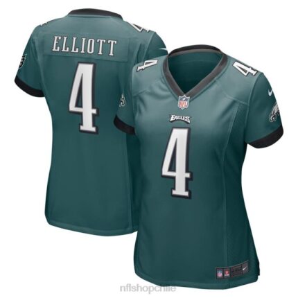 ropa NFL Philadelphia Eagles Jake Elliott Nike Camiseta de juego verde medianoche mujer 20DRH3675