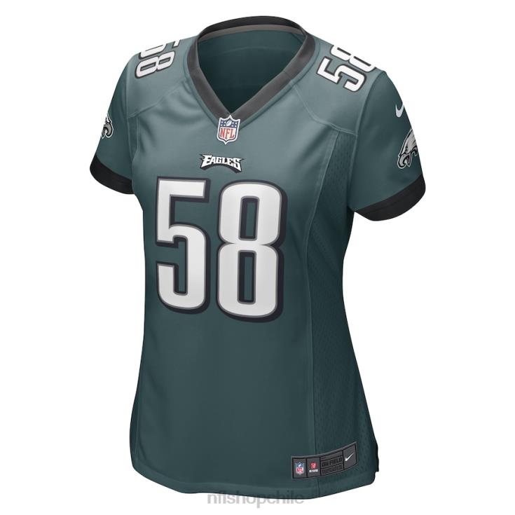 ropa NFL Philadelphia Eagles Kyron Johnson Nike Camiseta de jugador de juego verde medianoche mujer 20DRH5707 - Image 2