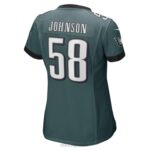 ropa NFL Philadelphia Eagles Kyron Johnson Nike Camiseta de jugador de juego verde medianoche mujer 20DRH5707 - Image 3