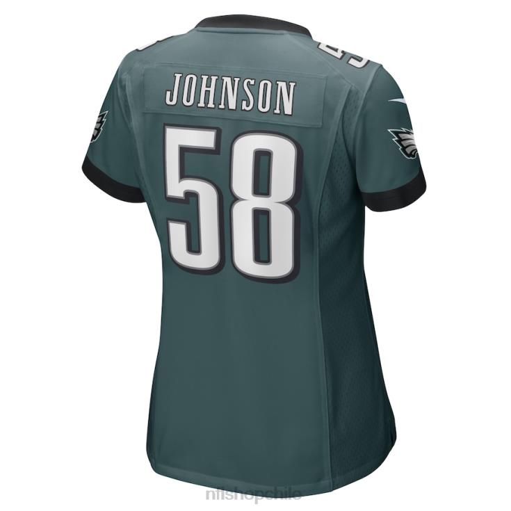 ropa NFL Philadelphia Eagles Kyron Johnson Nike Camiseta de jugador de juego verde medianoche mujer 20DRH5707 - Image 3