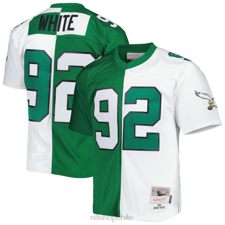 ropa_nfl_philadelphia_eagles_reggie_white_mitchell_ness_kelly_verde_blanco_1990_split_legacy_replica_de_la_camiseta_hombres_20drh766.jpg ropa NFL Philadelphia Eagles Reggie White Mitchell & Ness Kelly Verde/Blanco 1990 Split Legacy Réplica de la camiseta hombres 20DRH766 - Image 1