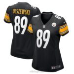 ropa NFL pittsburgh steelers artillero olszewski nike negro juego jugador camiseta mujer 20DRH6949