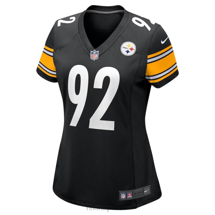 ropa NFL pittsburgh steelers james harrison nike camiseta de juego retirada negra mujer 20DRH3387 - Image 2