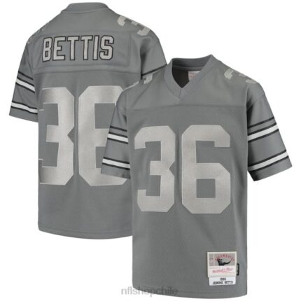 ropa NFL pittsburgh steelers jerome bettis mitchell & ness carbón 1996 jugador retirado réplica de camiseta de metal juventud 20DRH3879
