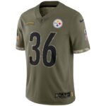 ropa NFL pittsburgh steelers jerome bettis nike oliva 2022 saludo al servicio jugador retirado camiseta limitada hombres 20DRH1160 - Image 2