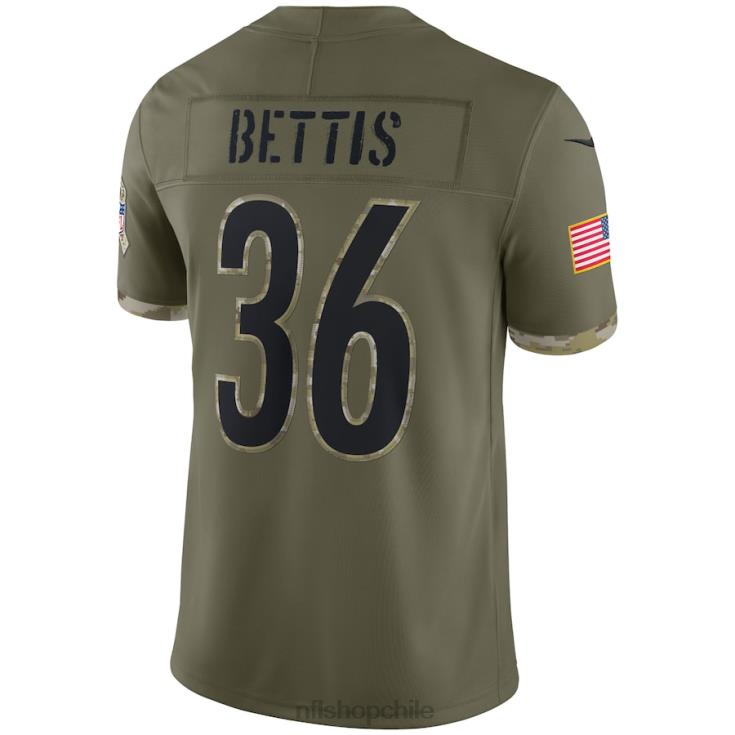ropa NFL pittsburgh steelers jerome bettis nike oliva 2022 saludo al servicio jugador retirado camiseta limitada hombres 20DRH1160 - Image 3