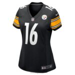 ropa NFL pittsburgh steelers josh jackson nike camiseta negra game player mujer 20DRH7014 - Image 2