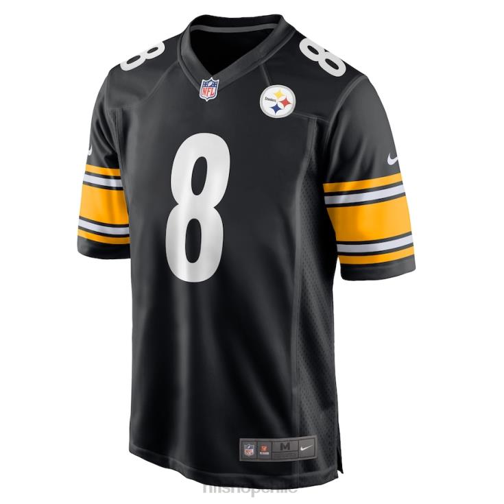 ropa NFL pittsburgh steelers kenny pickett nike camiseta negra del juego del jugador hombres 20DRH40 - Image 2