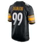 ropa NFL pittsburgh steelers larry ogunjobi nike camiseta negra del jugador del juego hombres 20DRH4546 - Image 3
