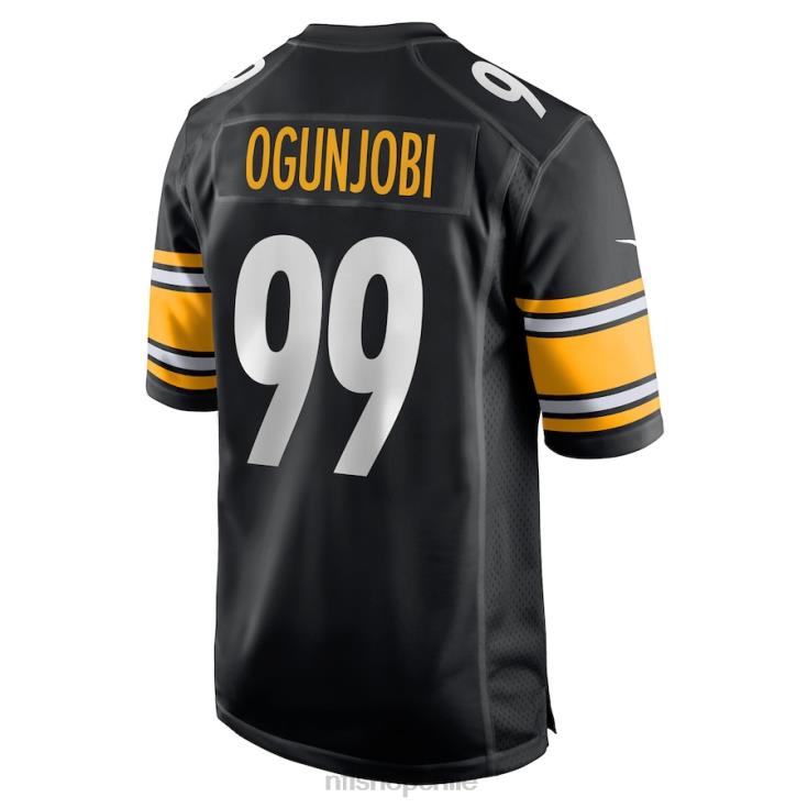 ropa NFL pittsburgh steelers larry ogunjobi nike camiseta negra del jugador del juego hombres 20DRH4546 - Image 3