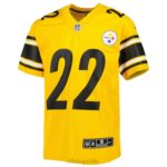 ropa NFL Pittsburgh Steelers Najee Harris Nike camiseta de juego invertida dorada juventud 20DRH3827 - Image 2