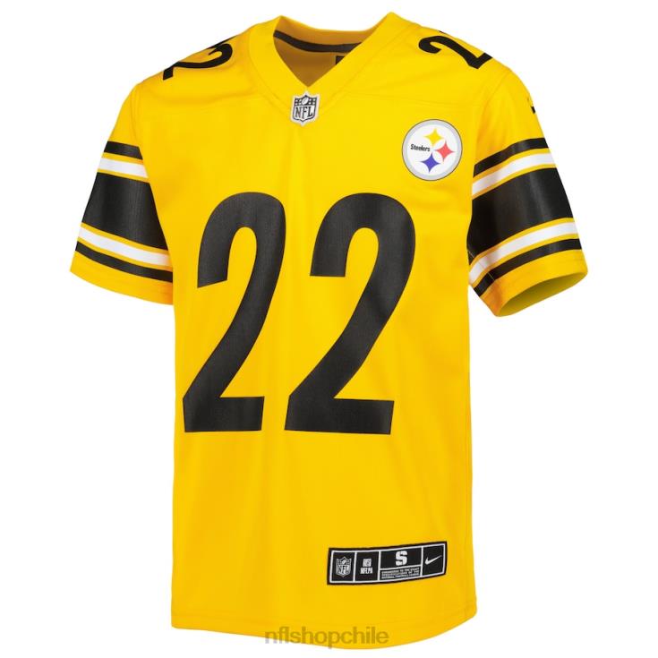 ropa NFL Pittsburgh Steelers Najee Harris Nike camiseta de juego invertida dorada juventud 20DRH3827 - Image 2