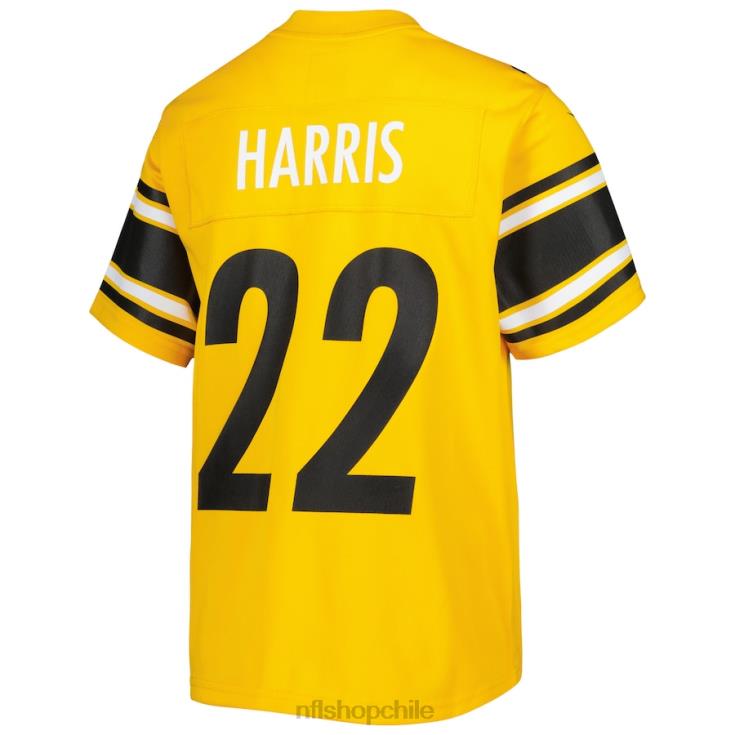 ropa NFL Pittsburgh Steelers Najee Harris Nike camiseta de juego invertida dorada juventud 20DRH3827 - Image 3