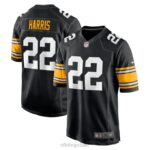 ropa NFL Pittsburgh Steelers Najee Harris Nike camiseta negra de jugador local hombres 20DRH1895