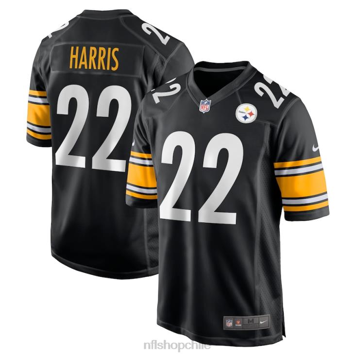 ropa_nfl_pittsburgh_steelers_najee_harris_nike_camiseta_negra_del_juego_de_seleccion_de_primera_ronda_del_draft_2021_juventud_20drh3197.jpg ropa NFL pittsburgh steelers najee harris nike camiseta negra del juego de selección de primera ronda del draft 2021 juventud 20DRH3197 - Image 1