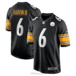 ropa NFL pittsburgh steelers pressley harvin iii nike camiseta negra juego hombres 20DRH4287