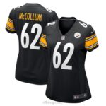 ropa NFL pittsburgh steelers ryan mccollum nike camiseta negra del jugador del juego mujer 20DRH7013