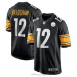 ropa NFL pittsburgh steelers terry bradshaw nike negro jugador retirado camiseta del juego hombres 20DRH2622