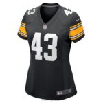ropa NFL pittsburgh steelers troy polamalu nike camiseta negra de jugador retirado mujer 20DRH638 - Image 2