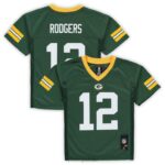 ropa NFL Preescolar Green Bay Packers Aaron Rodgers réplica de camiseta de jugador verde hombres 20DRH1524