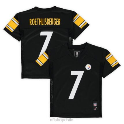 ropa NFL preescolar pittsburgh steelers ben roethlisberger réplica de camiseta negra del jugador hombres 20DRH1718