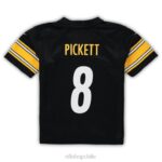 ropa NFL preescolar pittsburgh steelers kenny pickett nike camiseta negra del juego hombres 20DRH845 - Image 3