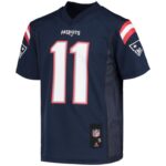 ropa NFL réplica de camiseta de jugador de la marina de guerra de los New England Patriots de Julian Edelman juventud 20DRH1278 - Image 2
