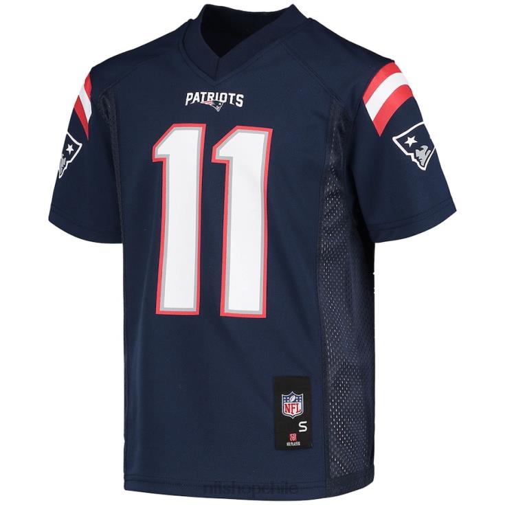 ropa NFL réplica de camiseta de jugador de la marina de guerra de los New England Patriots de Julian Edelman juventud 20DRH1278 - Image 2